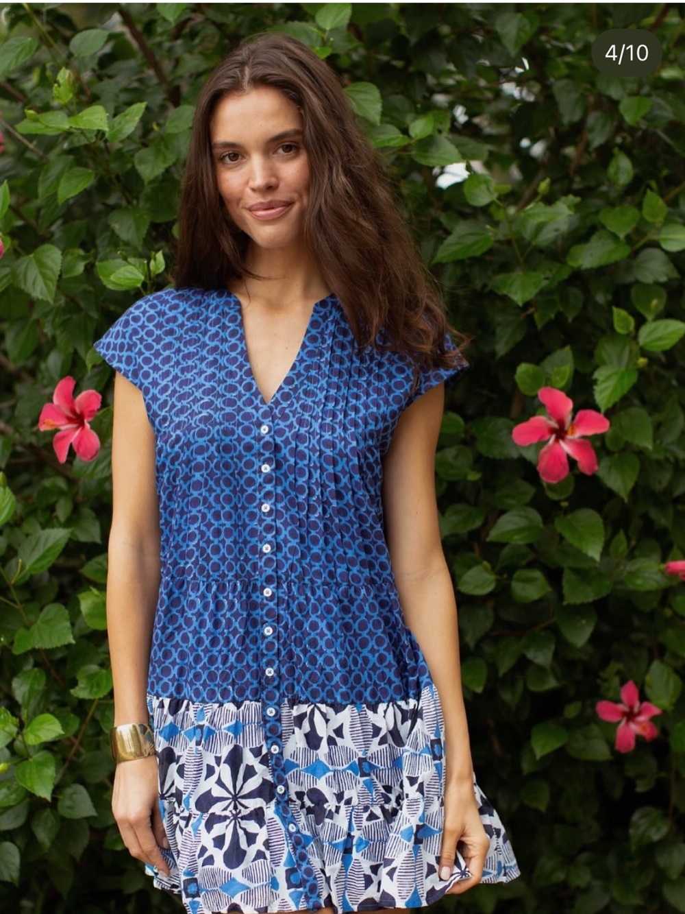 Marea by Liz Joy Mackenzie Dress in Blue Porto